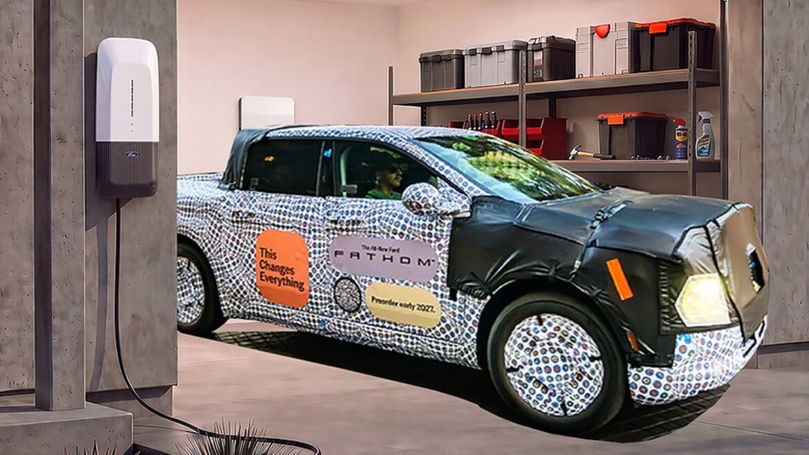 Ford Fathom 2028: електропікап за $29 945 із вбудованим інвертором для живлення будинку